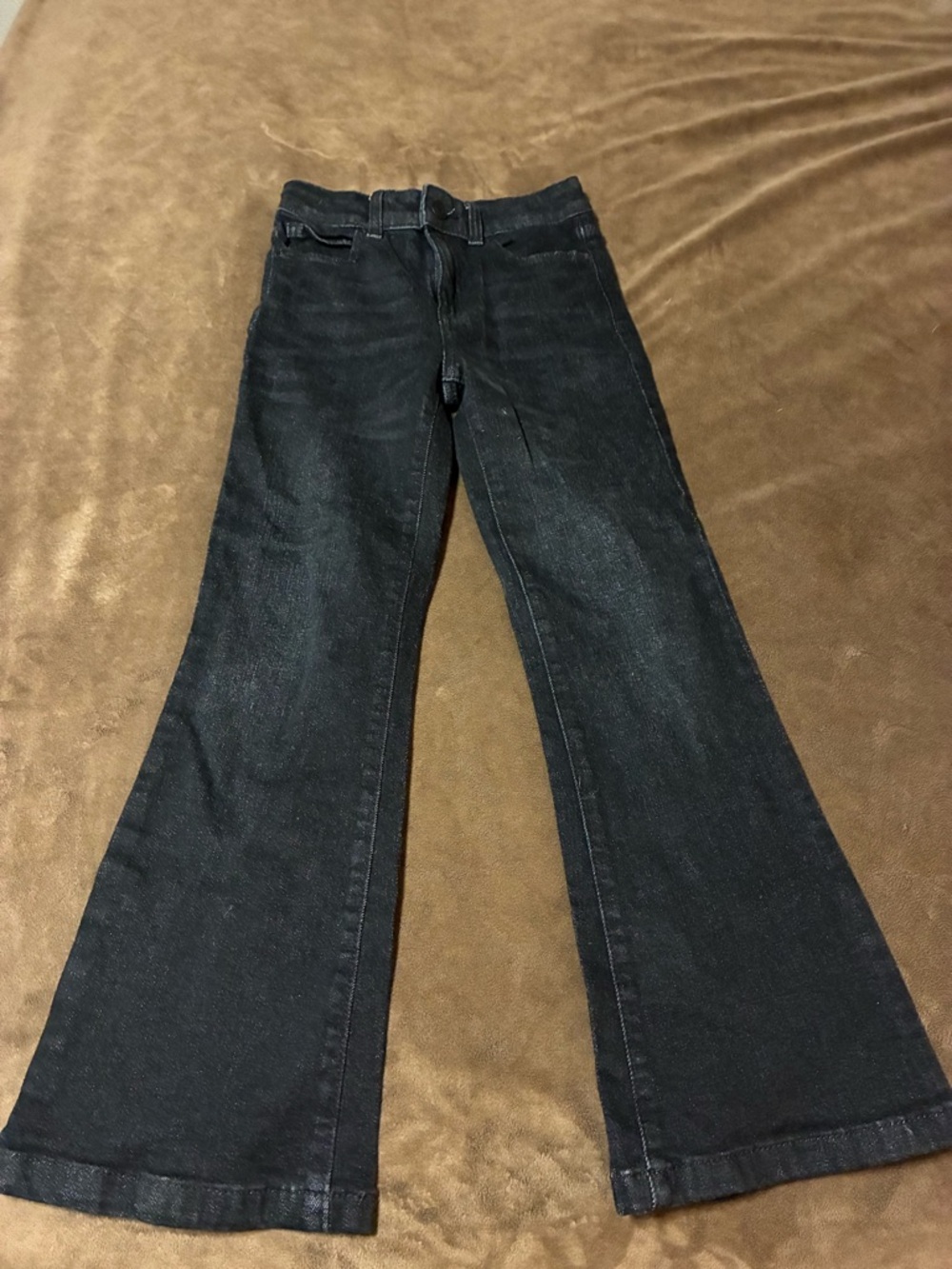 Kids Black Flared Jeans - Classic Youth Denim size 9 girls